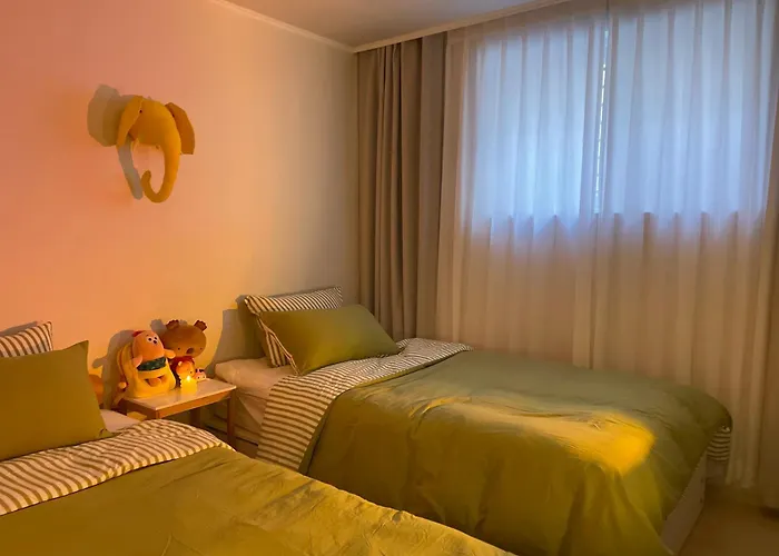 Appartement Arisu Sauna House 전철역2초#3br#공항픽업#사우나#롯데월드#잠실#장박할인#kspo#올림픽공원#명동#아산병원 *