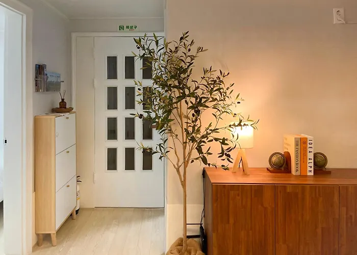Appartement Arisu Sauna House 전철역2초#3br#공항픽업#사우나#롯데월드#잠실#장박할인#kspo#올림픽공원#명동#아산병원